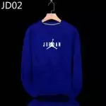 air jordan pulls manche longue col rond jordan small navy blue jd02